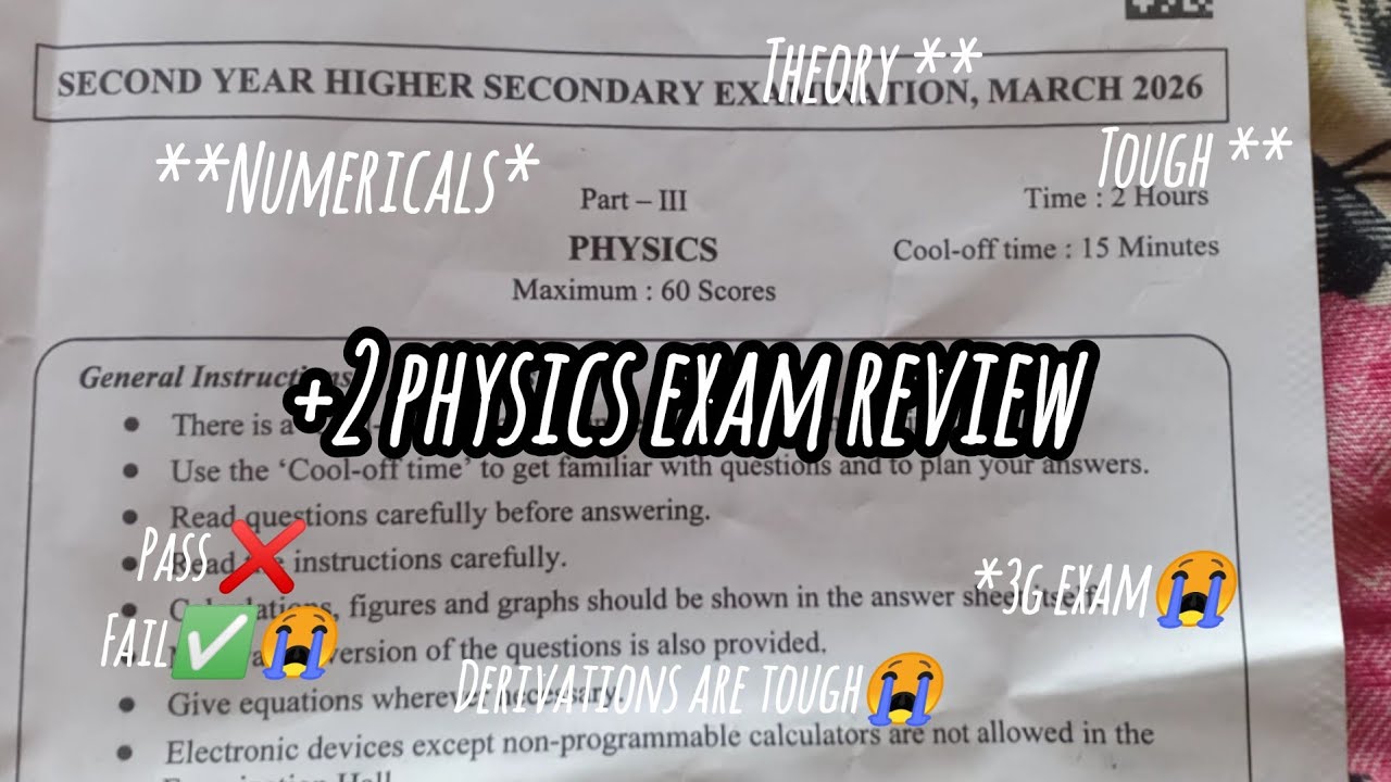 Plustwo physics exam review ||വല്ലാത്തൊരു exam || #Study vlog #exams #studymotivation#trending 