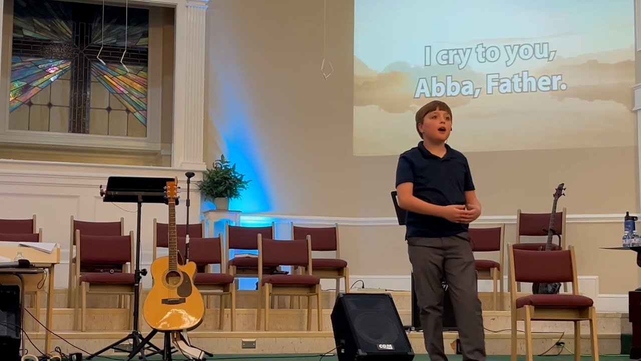 Ron Hamilton - Abba Father - LIVE - 10 year old boy soprano