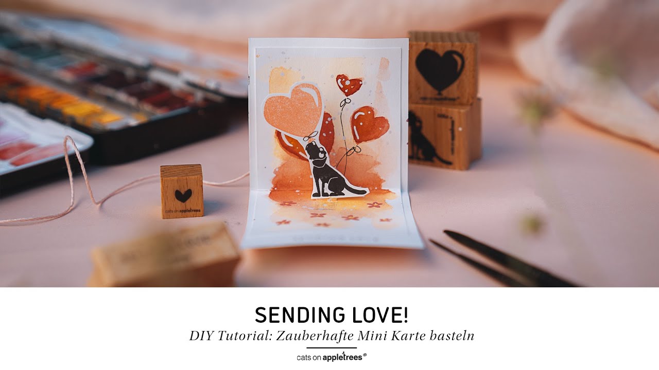 DIY Stamping Tutorial - Minikarte Sending Love