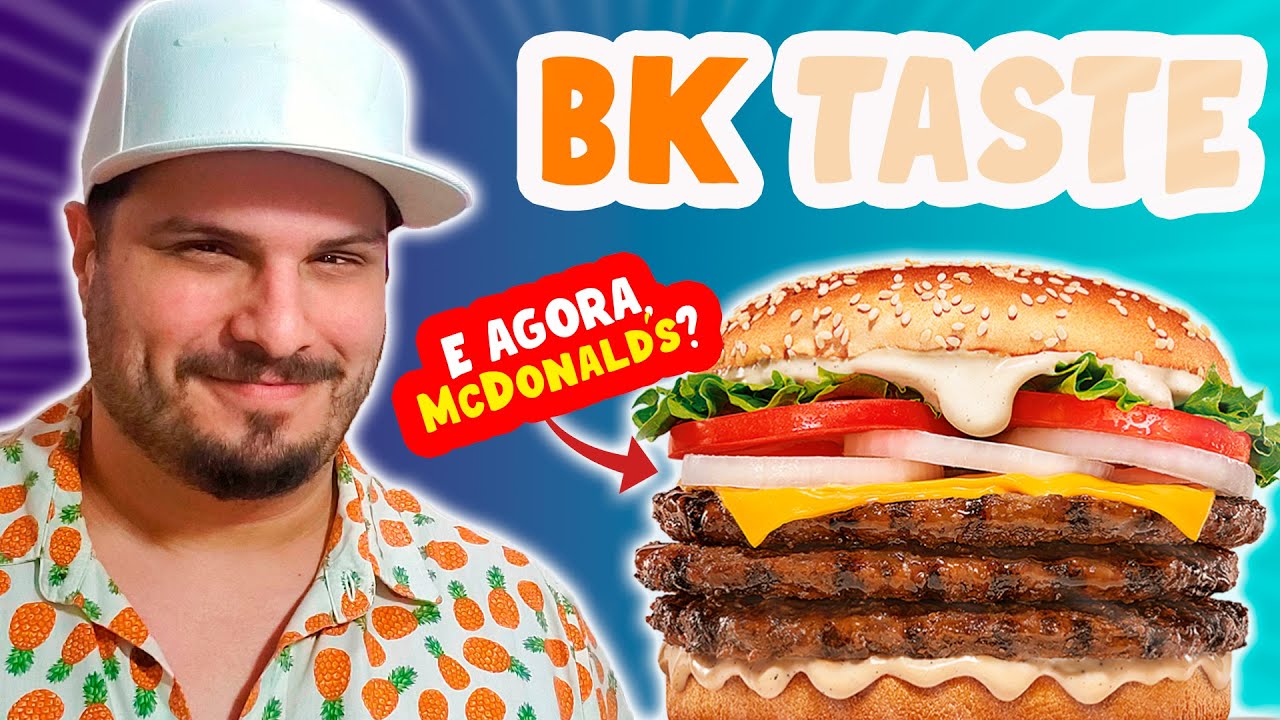 CONHEÇA o POLÊMICO BK TASTE, o BIG TASTY do BURGER KING - VEM PROCESSO AÍ?