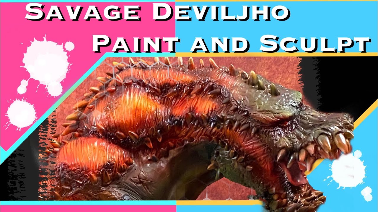 Monster Hunter Savage Deviljho Sculpture Paint/Airbrush