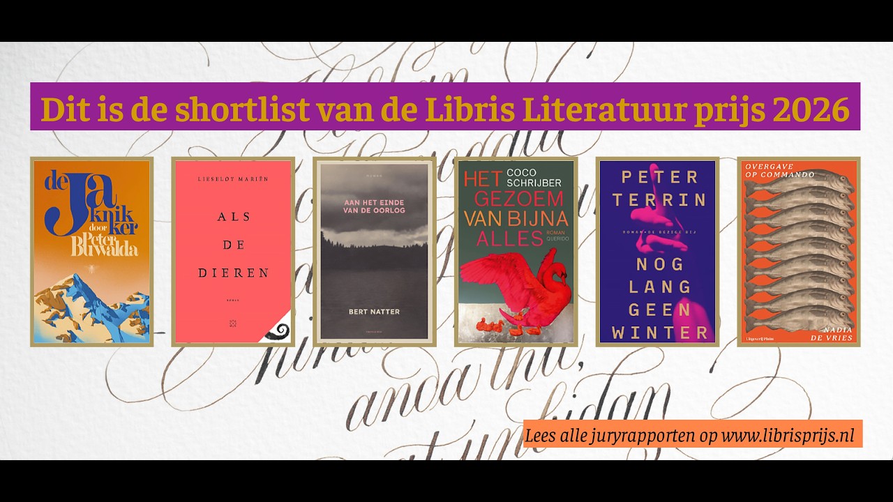 'De shortlist', interviews met de zes genomineerde auteurs voor de Libris Literatuur Prijs 2026