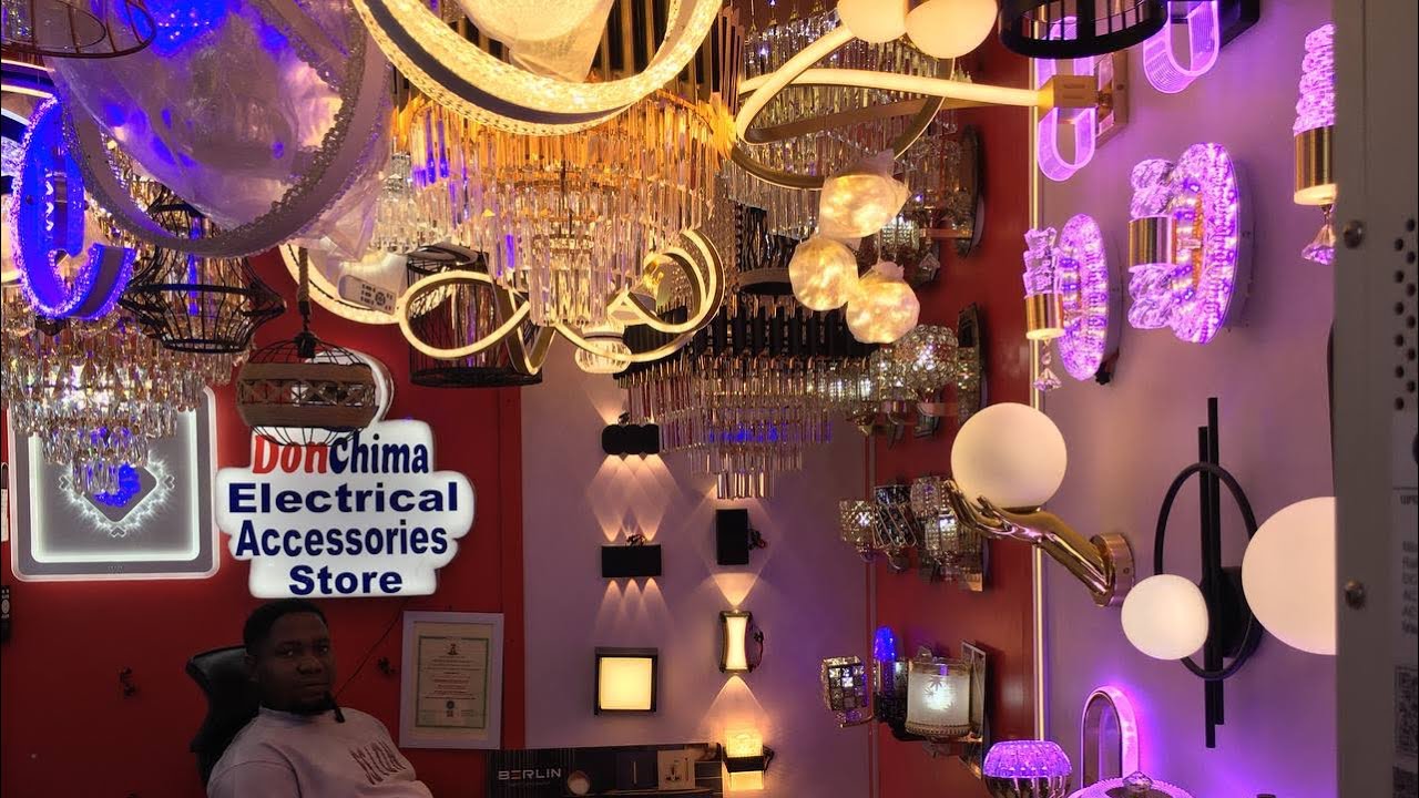 Price Of Light Fittings Chandelier, Light Bulbs, Wires, Fence Lights, Hidden Lights In Lagos State.