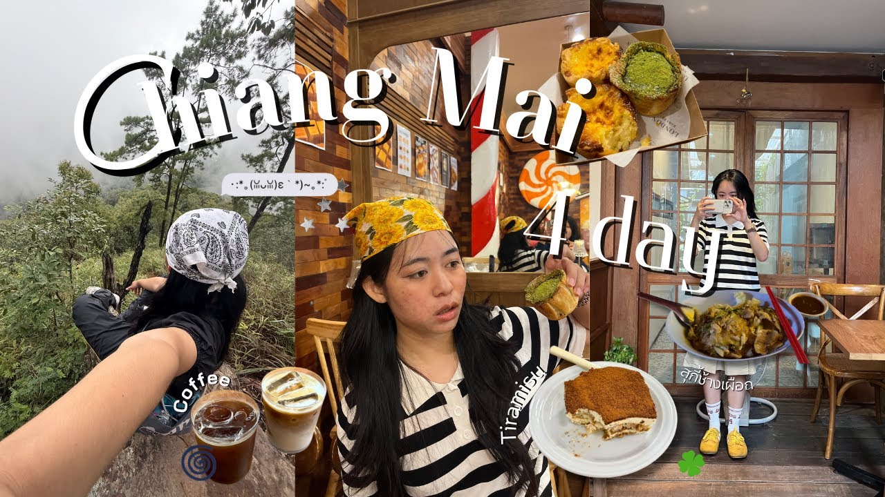 Minivlog Chaigmai, Thailand - local food, hiking, cafe hopping 
