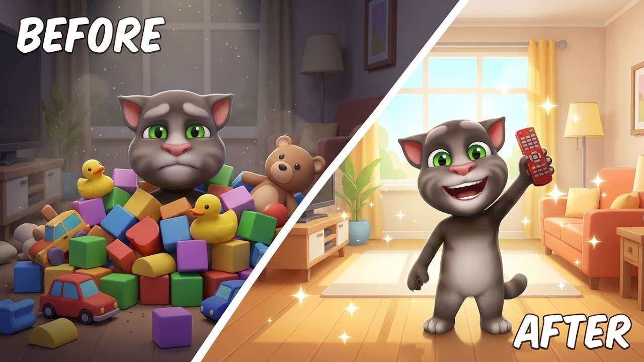 Learn to Clean with Tom | Fun Kids Cartoon