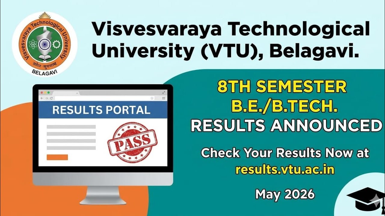 Vtu  8th sem results out guy's result link in bio