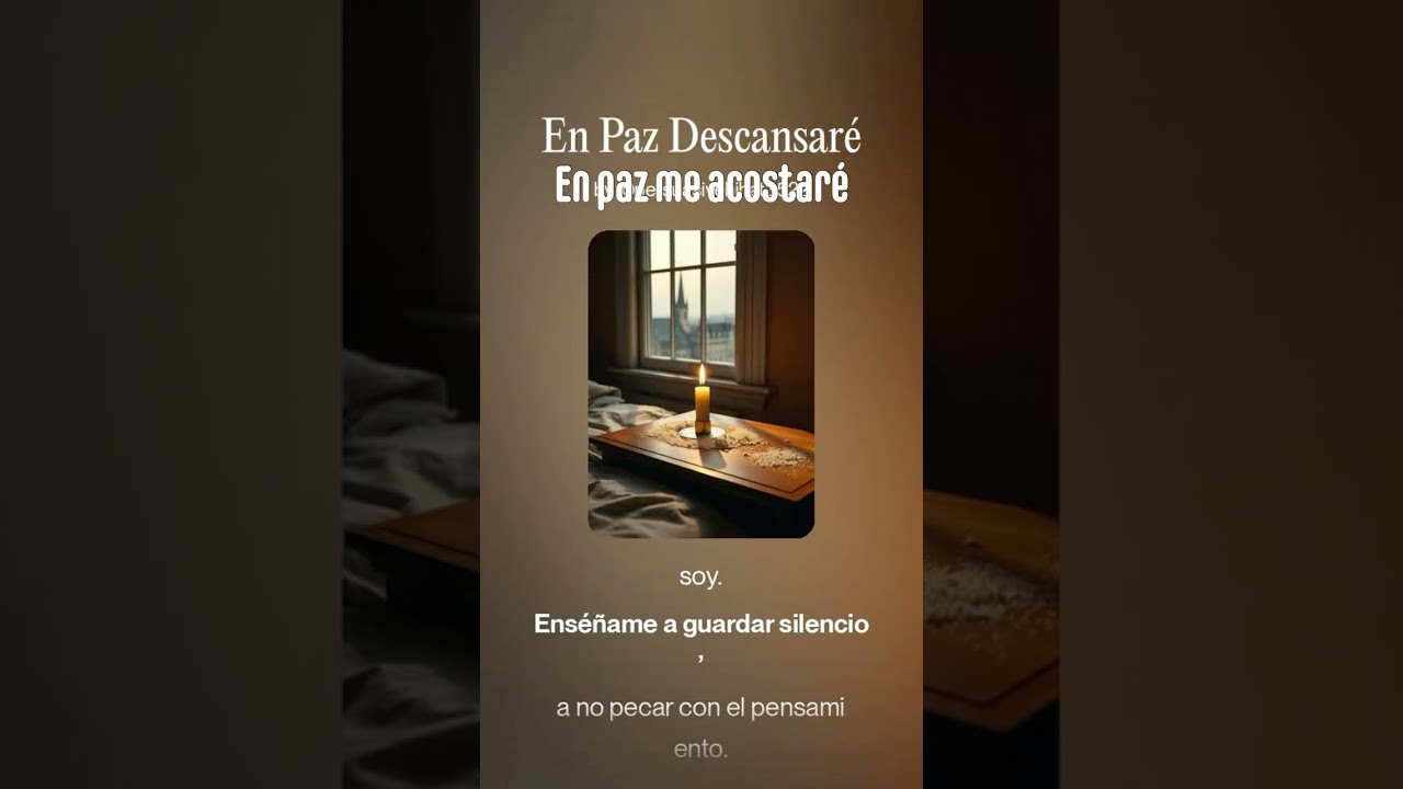 En paz me acostaré