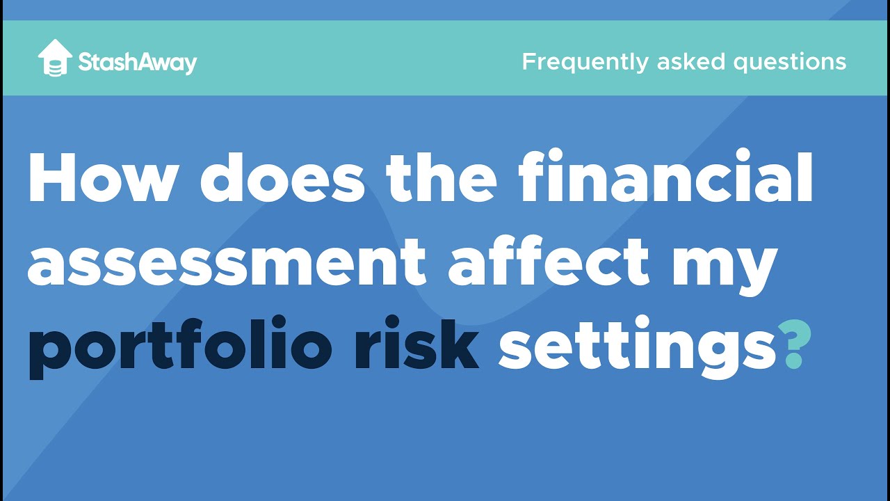 How does the financial assessment affect my portfolio risk setting?