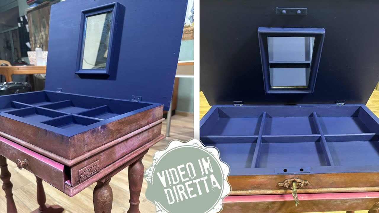Antichiamo un mobile con le cere solide e coloriamo l'interno! 176° SALOTTO DEL MERCOLEDÌ