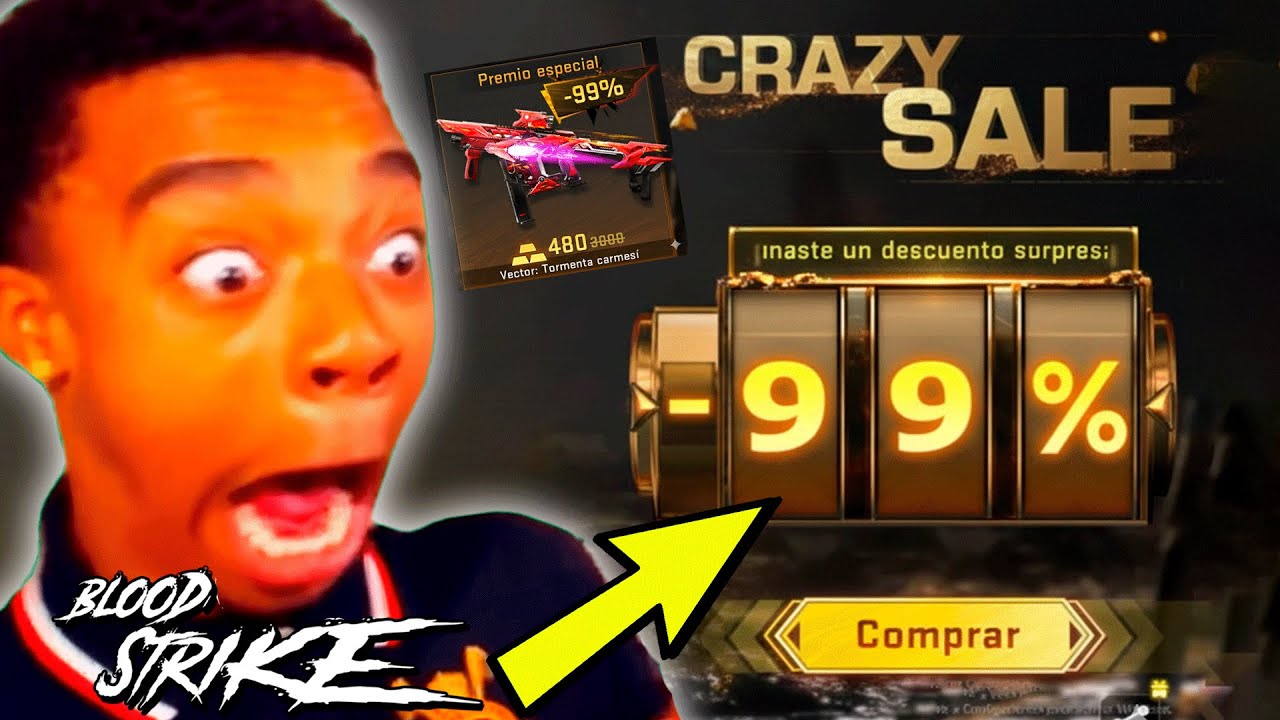 ASI OBTUVE el MEJOR DESCUENTO en TIENDA LOCA y COMPRAMOS TODO en BLOOD STRIKE 😱 *partida épica*