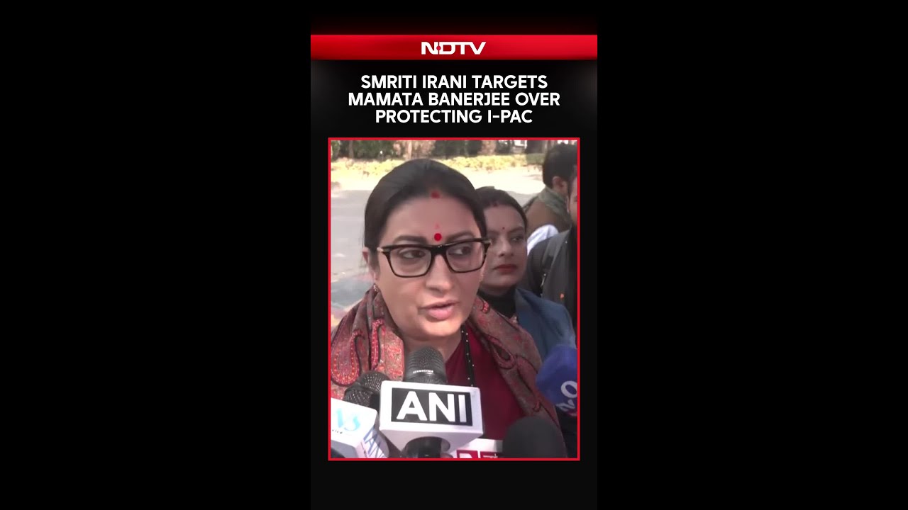 Bjp Leader Smriti Irani Targets Bengal CM Mamata Banerjee Over Protecting I-PAC