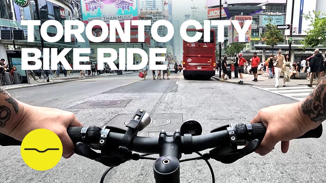 Toronto Bike Ride 4K | Bloor Street, Chinatown, Union Station & College Street