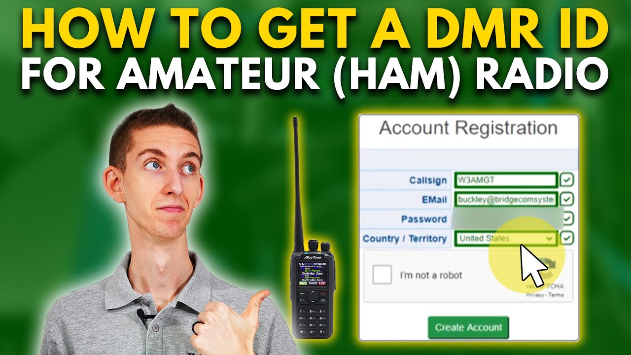 Как получить идентификатор DMR для любительской радиосвязи