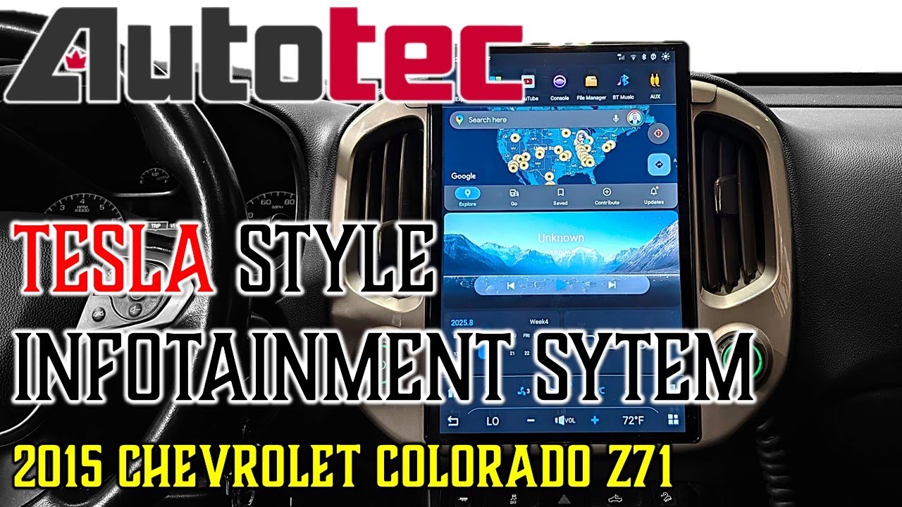 AutoTec Pro: информационно-развлекательная система в стиле Tesla (Chevy Colorado, 2015 г.)