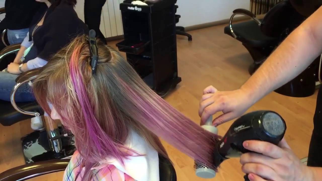 Shatush rosa. Capelli rosa con Innosense