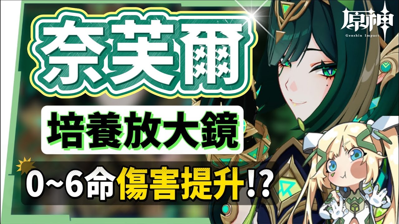 【原神研究室】奈芙爾🐈‍⬛培養放大鏡▸數值爆表💥月綻放大C！是否綁定菈烏瑪？隊友如何選擇？技能解析/聖遺物/武器/命座/畢業面板! ▹璐洛洛◃