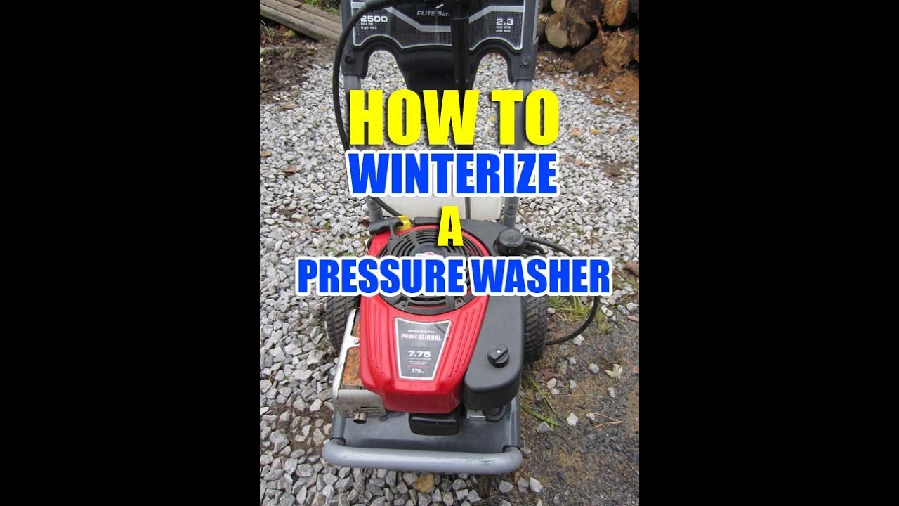 How To Winterize A Pressure Washer