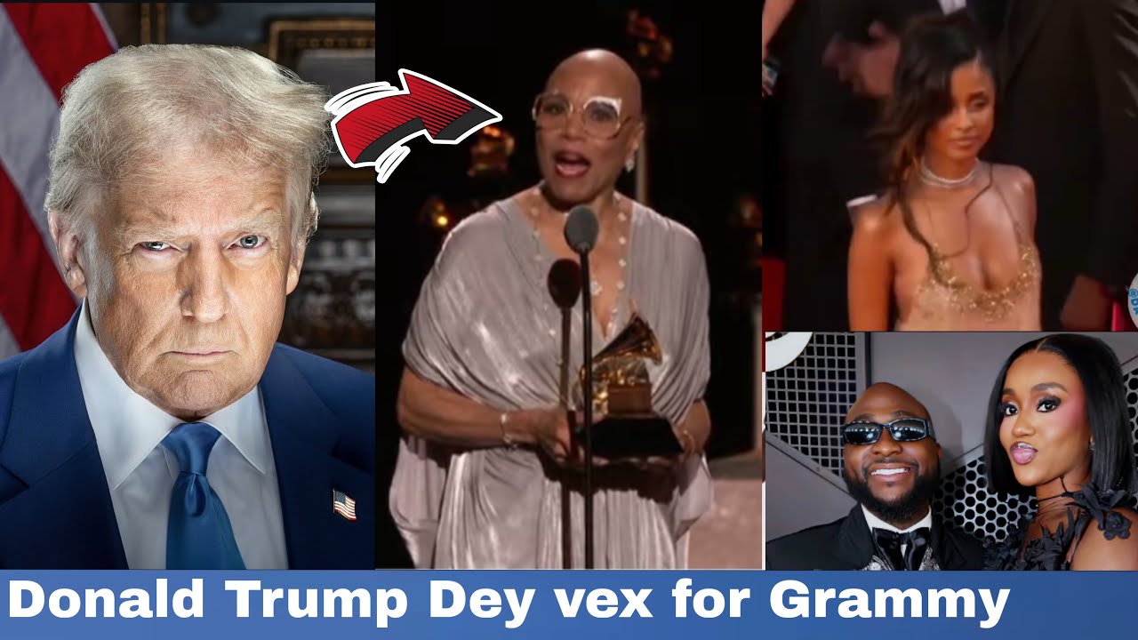 DONALD TRUMP DEY PARA FOR GRAMMY LIKE THIS AS DAVIDO LOSS STILL DEY PAIN & CHIEFPRIEST REPLY BURNA