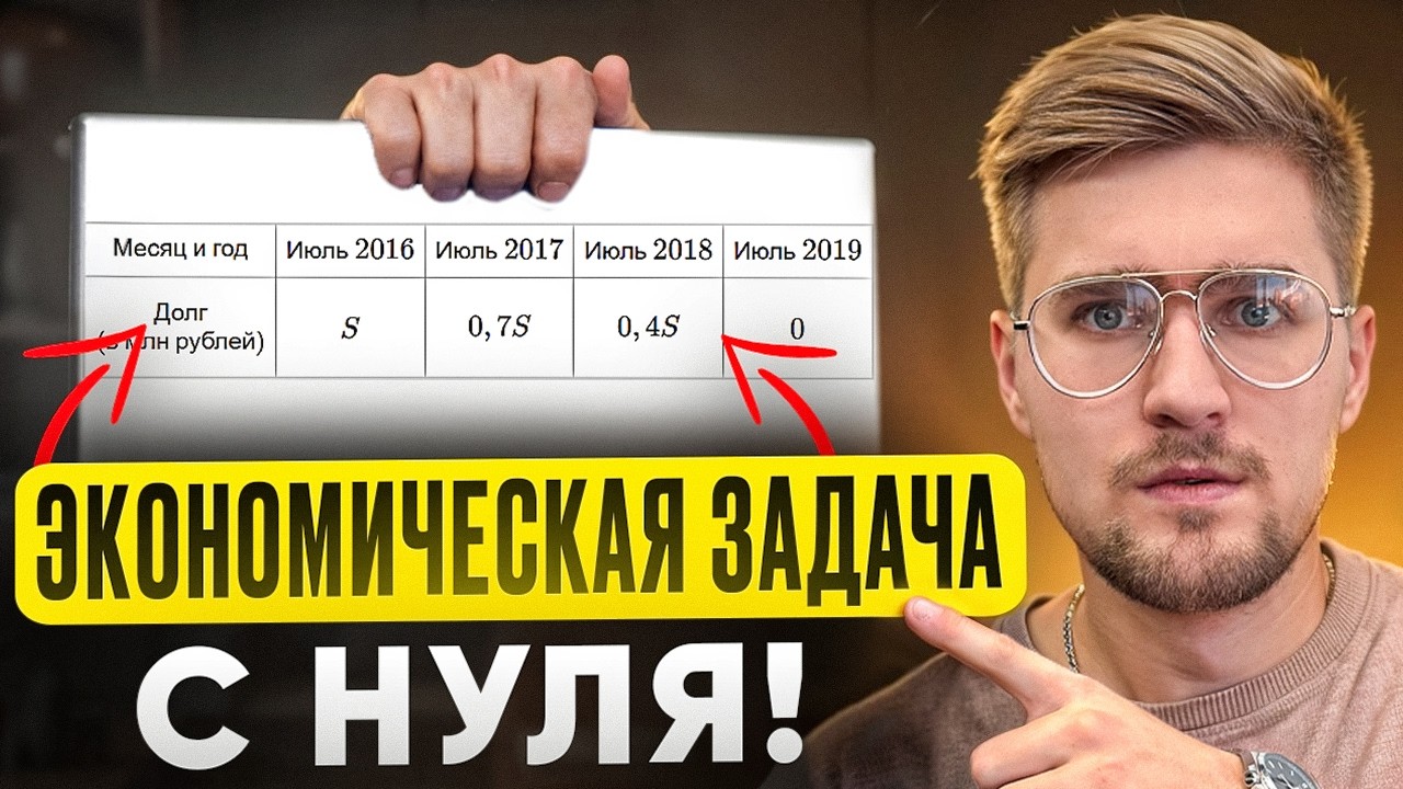 Экономические Задачи №16 ЕГЭ с Нуля За 7 Часов! Все Задания 16 на Вклады, Кредиты, Оптимизацию!