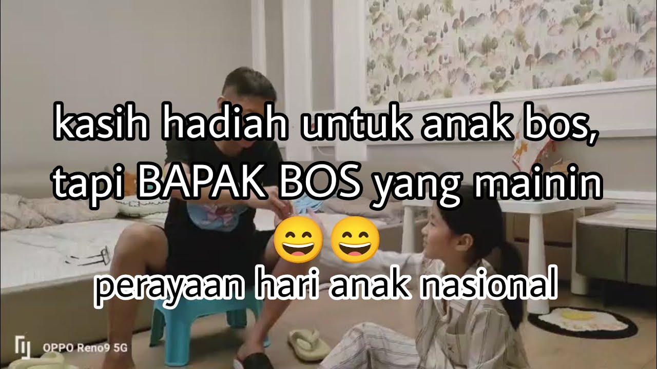 hari anak nasional, BOS besar yang tertarik hadiah anak-anaknya.. 😄😄