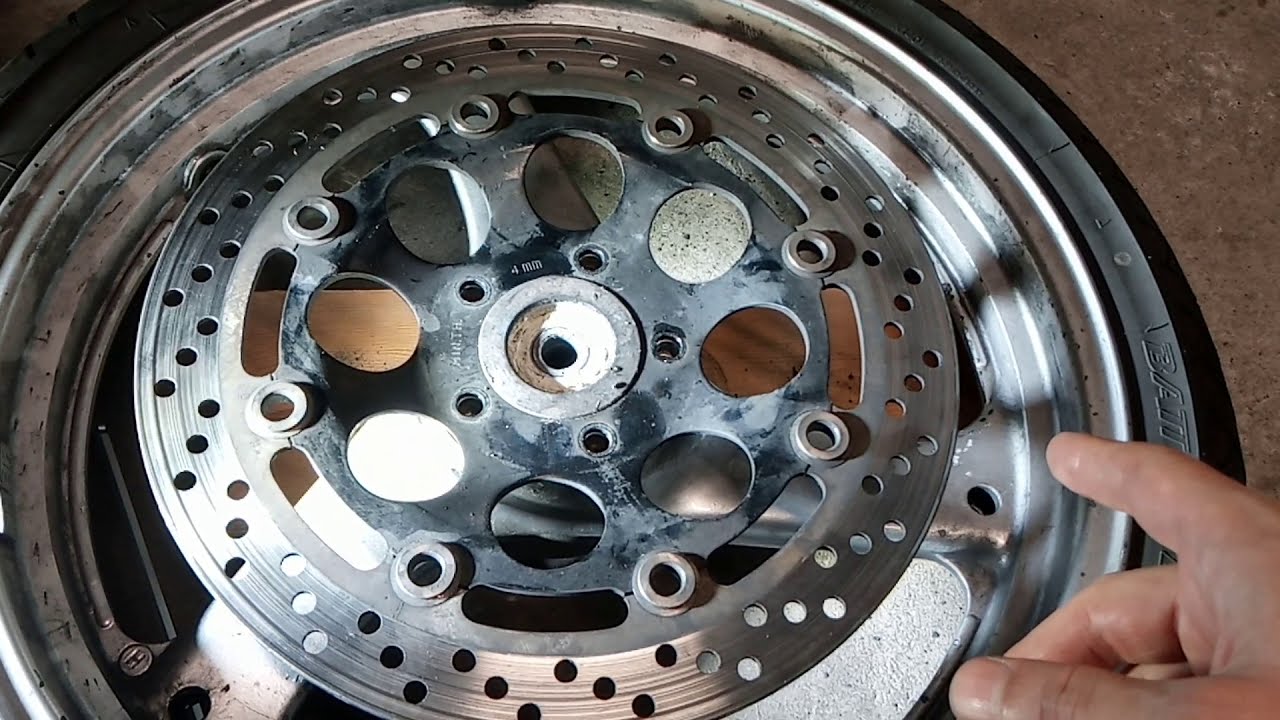 Замена переднего тормозного диска на Suzuki GS500