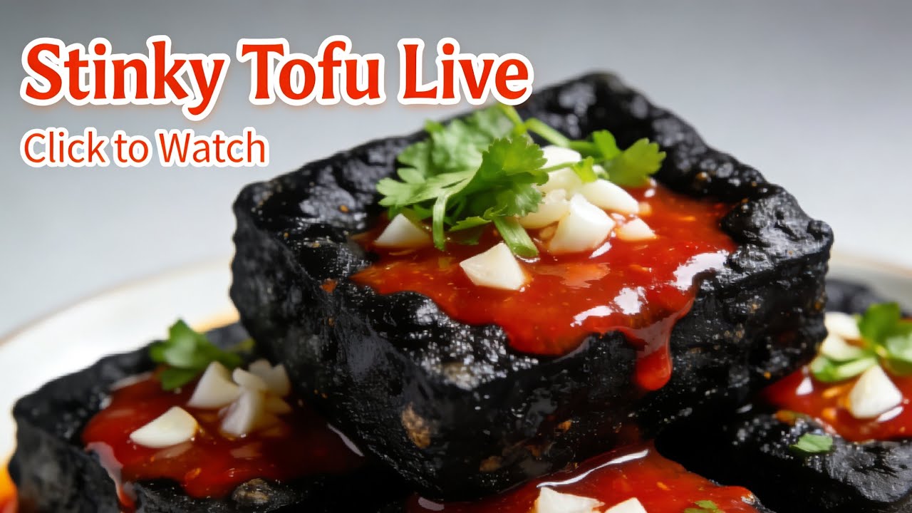 ⭕️chinese#streetfood 臭豆腐♨️#live
