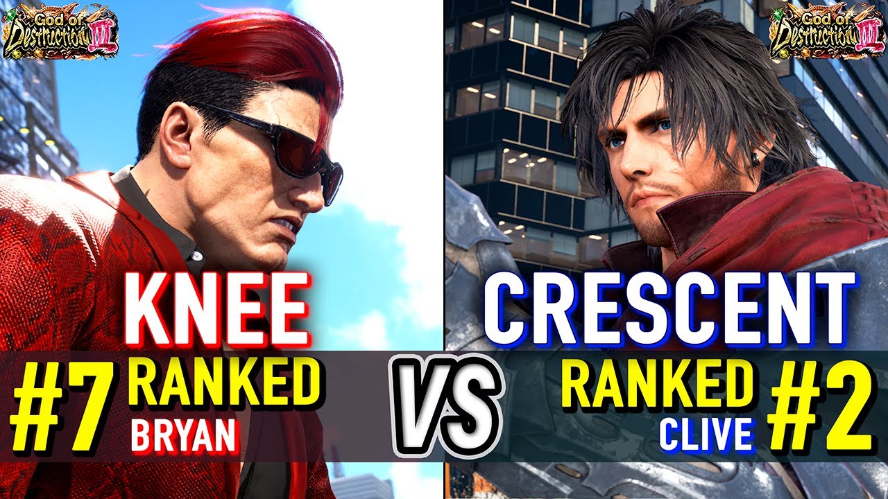 T8 🔥 KNEE (#7 Ranked Bryan) vs CRESCENT (#2 Ranked Clive) 🔥 Tekken 8 High Level Gameplay