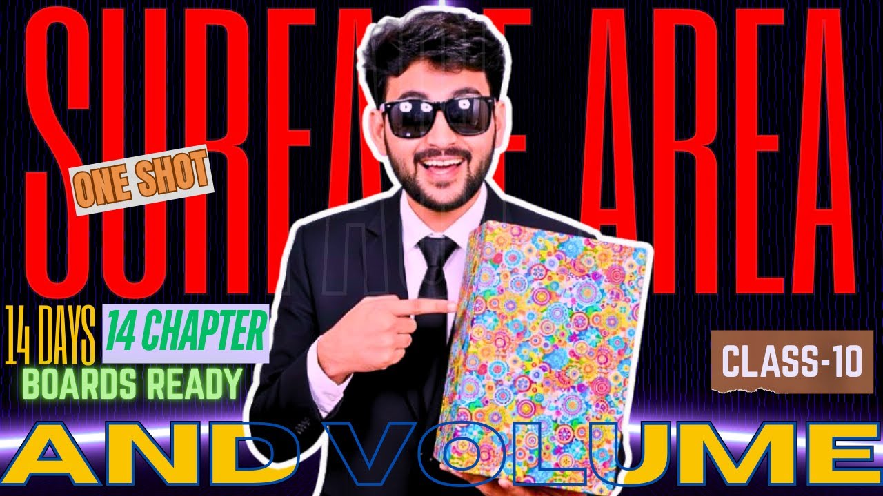 Surface Area & Volume ONE SHOT 🔥📐 | Complete Chapter | Class 10 Maths | 14 DAYS 14 CHAPTERS