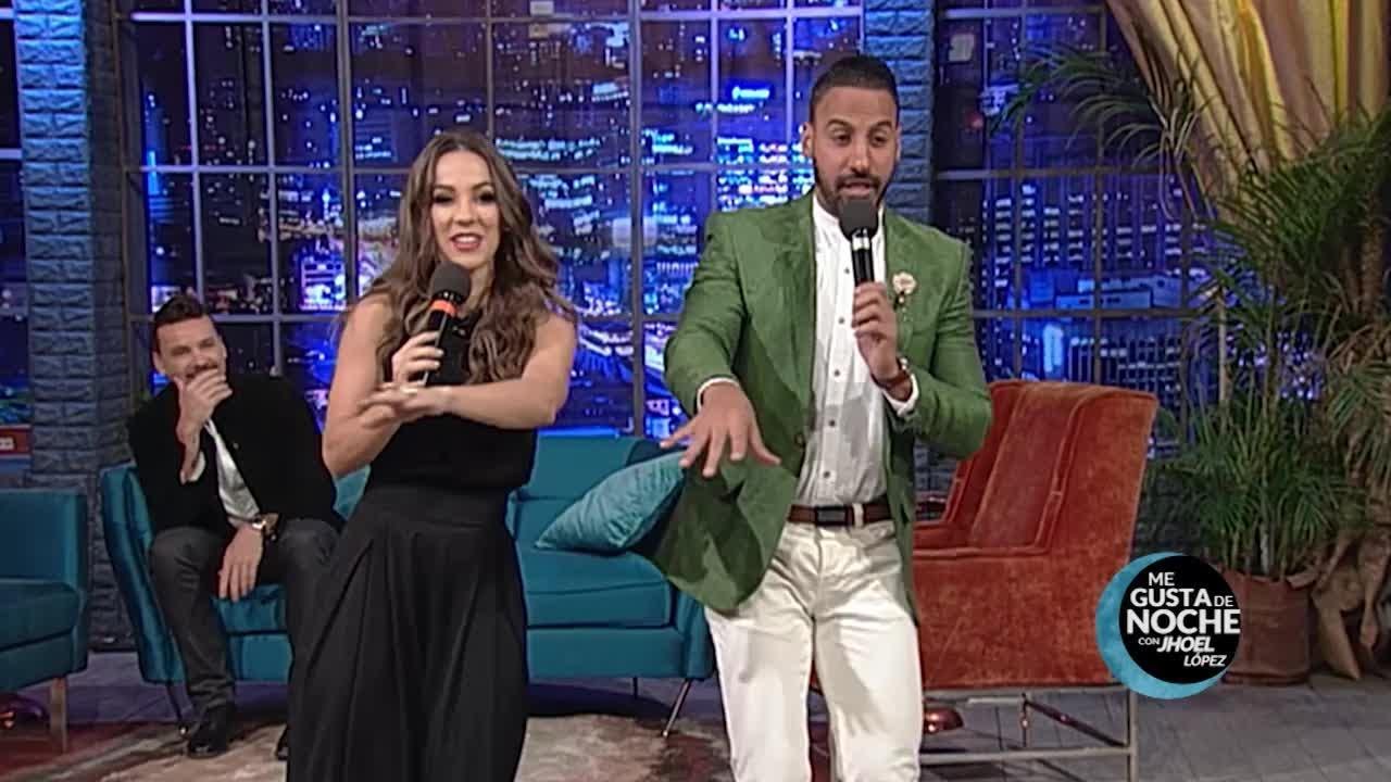 Jhoel L&oacute;pez, Karina Larrauri y Federico Ozores en un corito sano en Me Gusta de Noche