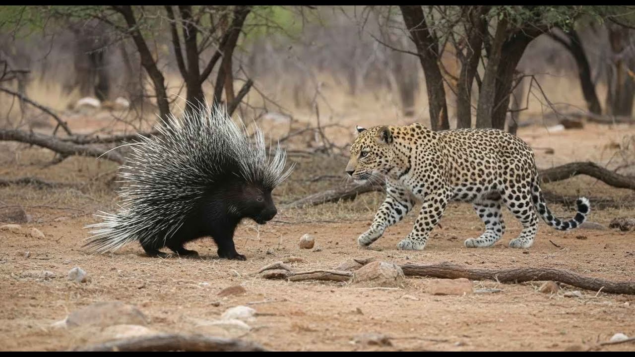 Дикобраз против Леопарда 🦔🐆 | Клык против Иглы | The Ultimate Wild Clash – Эпическая битва животн...