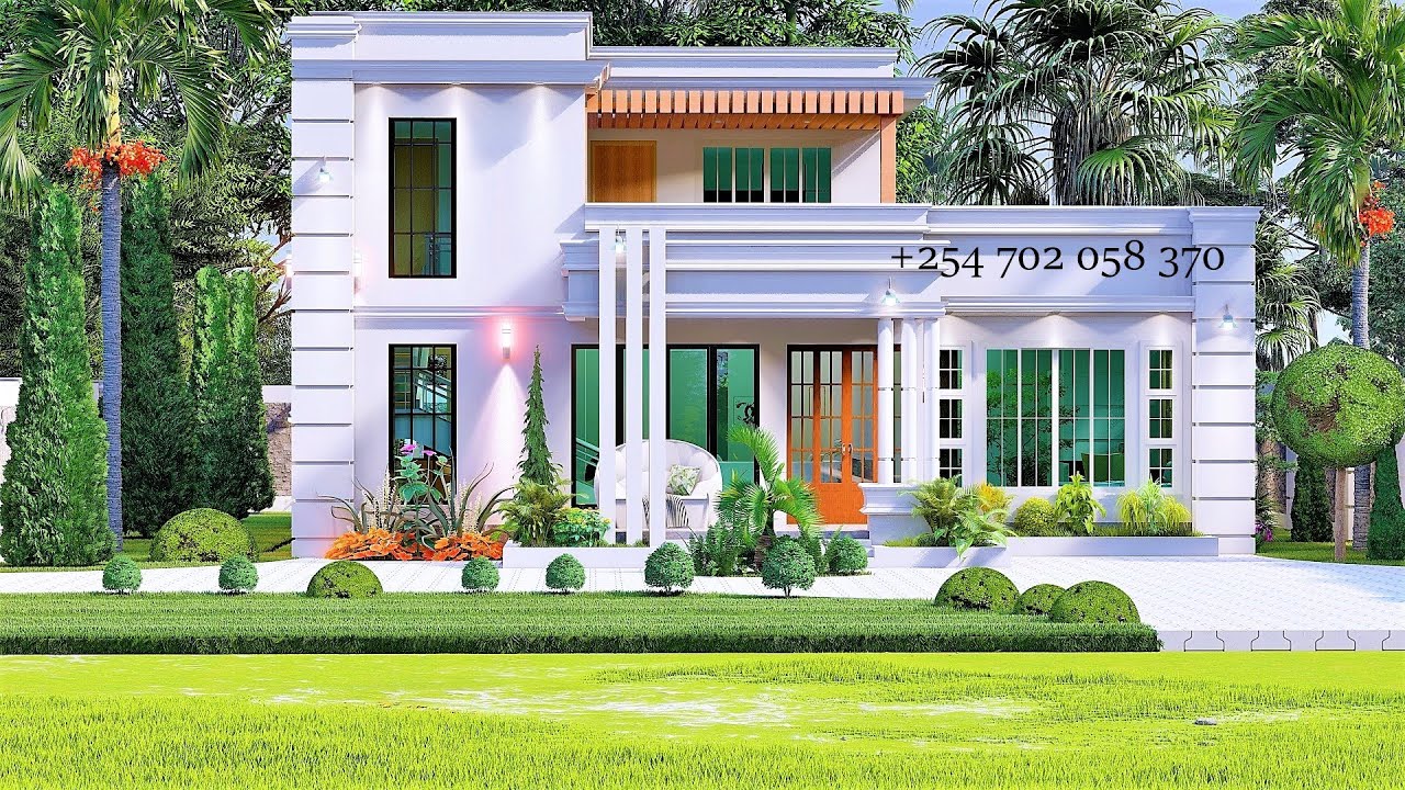 1-HALF SINGLE STOREY 3- BEDROOM RESIDENTIAL HOUSE DESIGN FOR LOW INCOME EARNERS