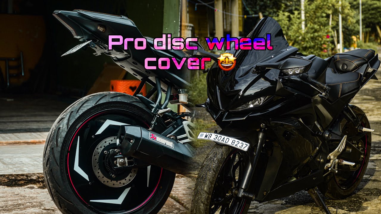 Pro disc wheel cover install in R15 V3 || looks great also functional🤩