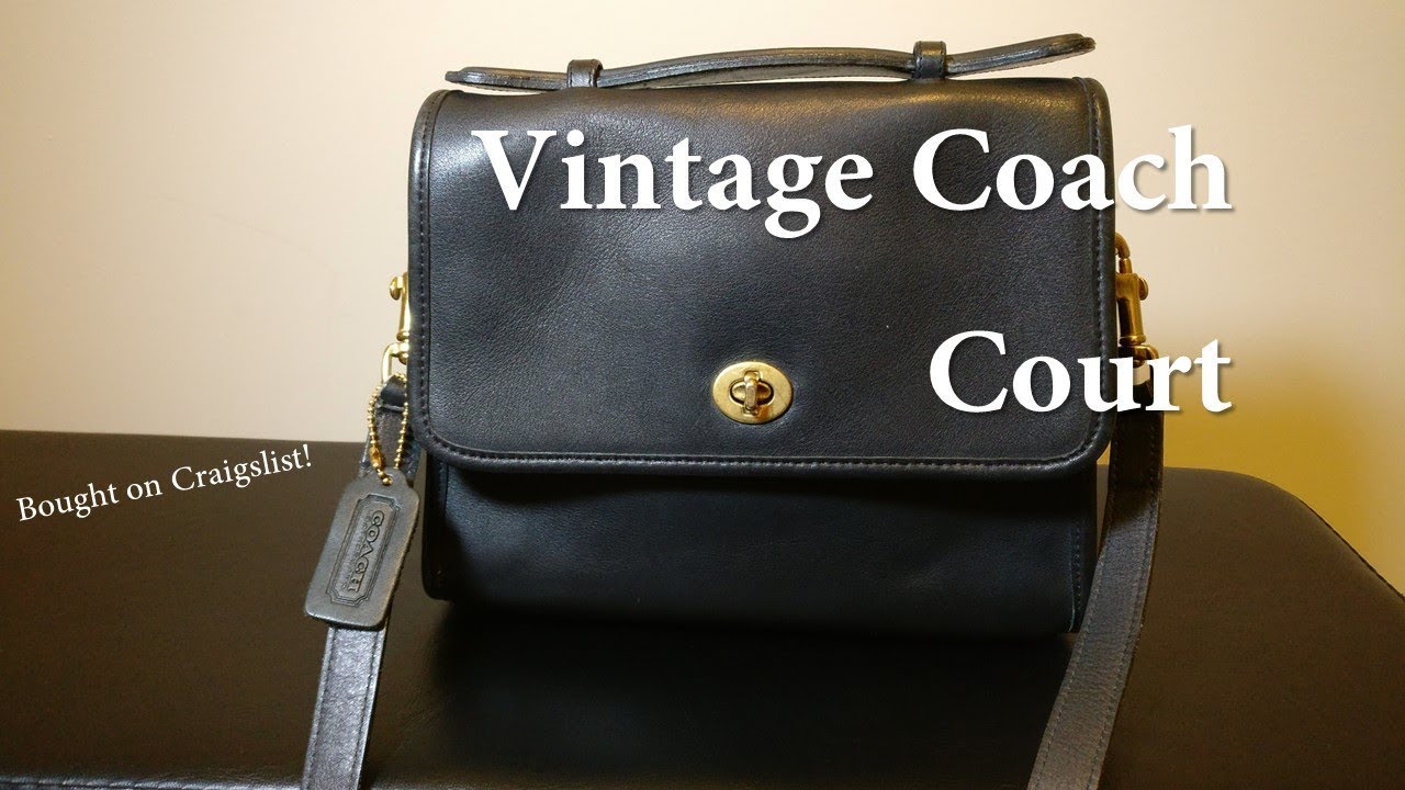 Vintage Coach Court Bag (Vintage Pochette Metis, Coach Cassie, or Coach Kipp Alternative)