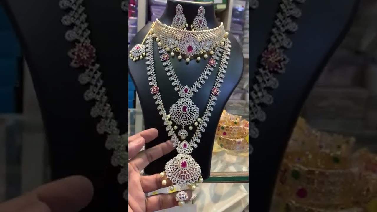 Ruby bridal jewellery set price details in description #shorts #bridalset