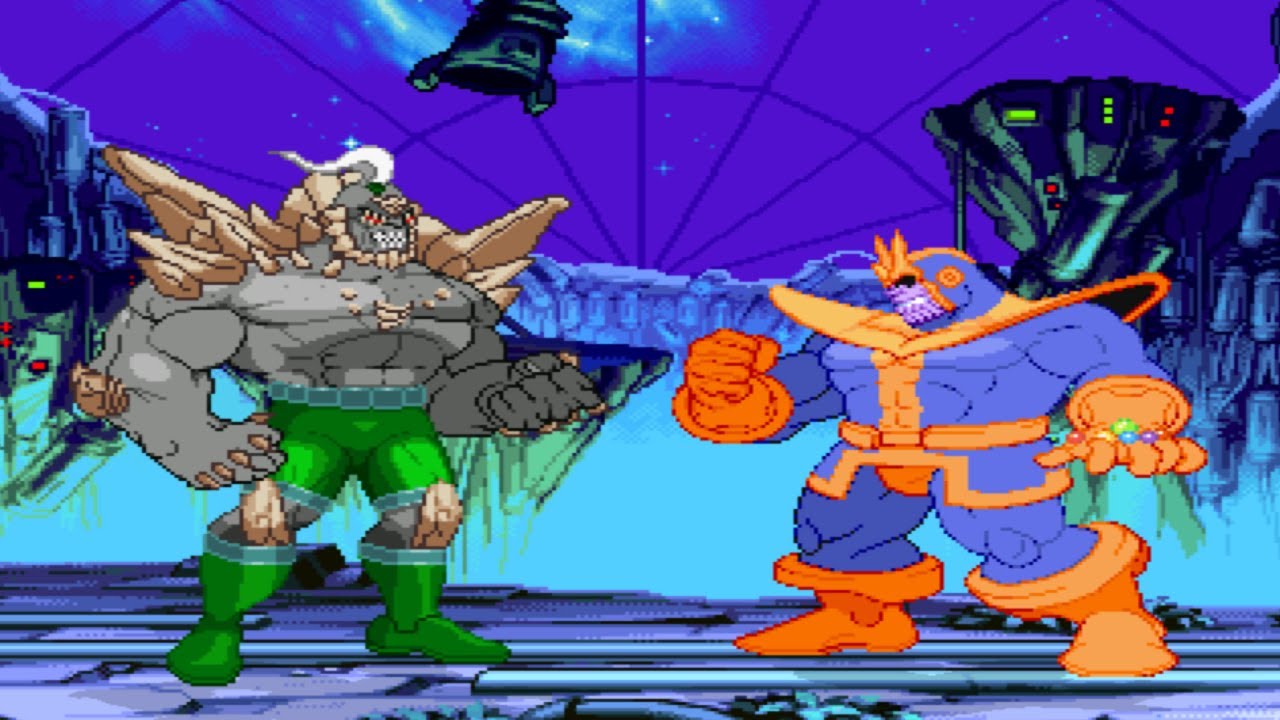 DOOMSDAY vs THANOS - King of Hell Battle😈 DC vs Marvel Mugen Comics Villains 2024