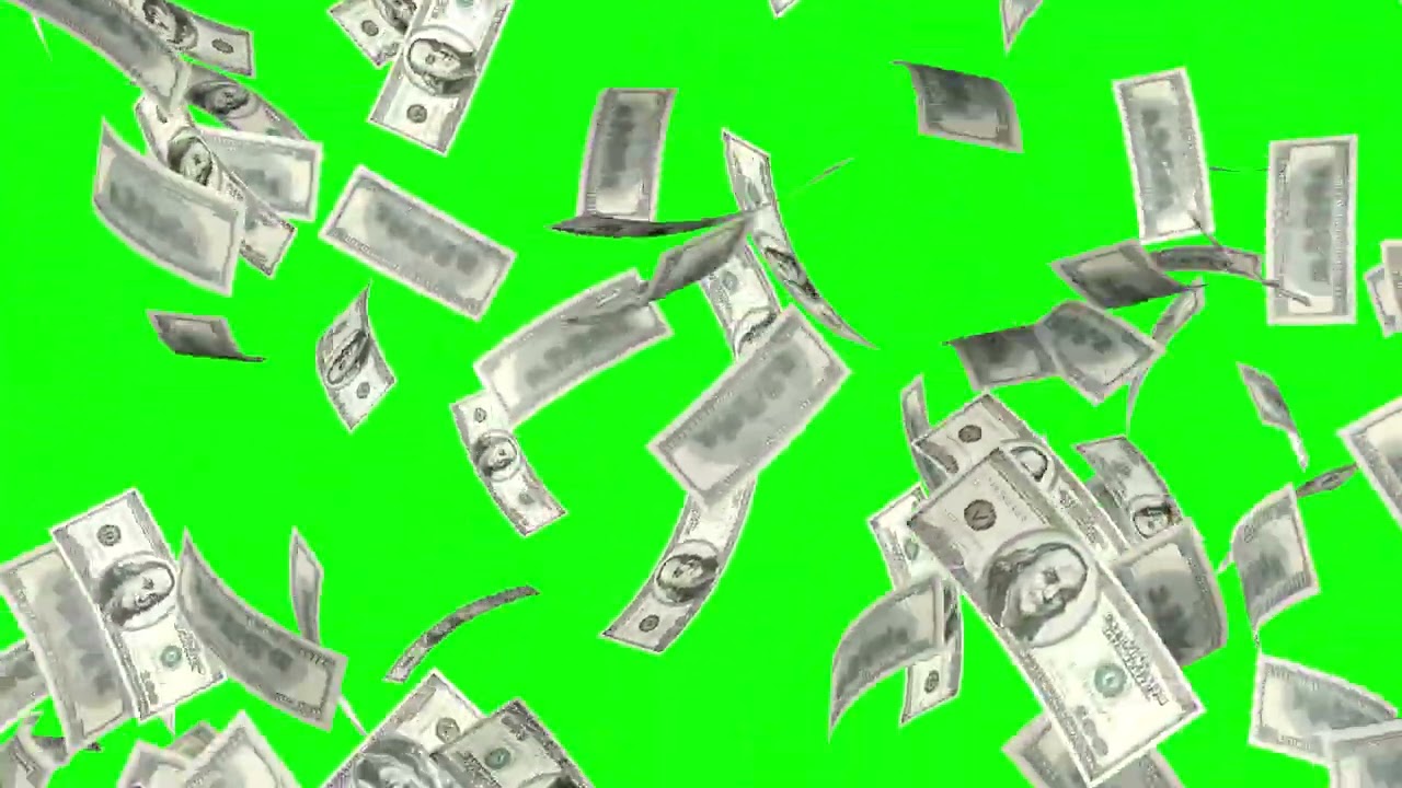 flying money usd dollar green screen || green screen videos || green screen dollars flying