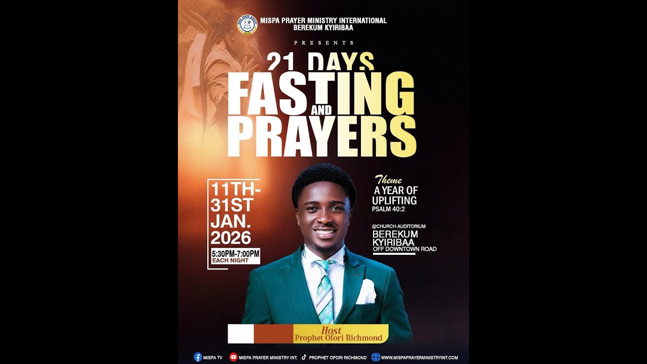 FASTING AND PRAYERS DAY 10 / 20 JAN 2026