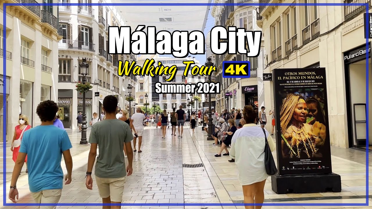 🚶 MÁLAGA City WALK 🚶‍♀️ | Calle Larios to Plaza de la Merced | Costa del Sol, SPAIN [4K]