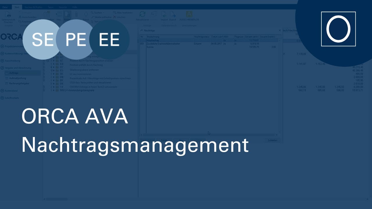 ORCA AVA | Nachtragsmanagement (Reupload)