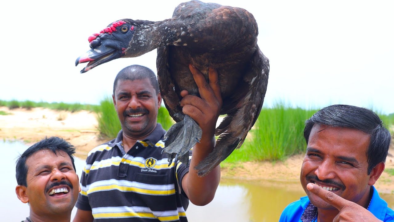 Rainy season duck curry recipe | বৃষ্টির মধ্যে নদীর পারে হাঁসের মাংস রান্না খাওয়া