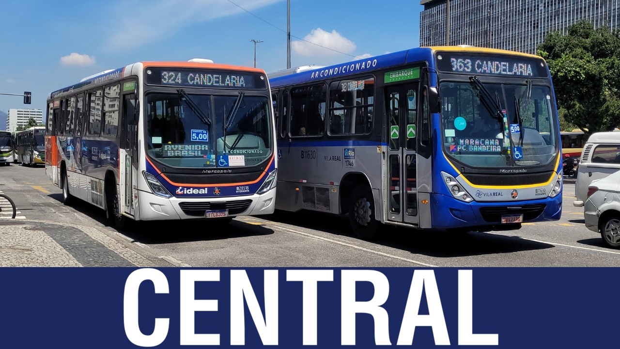 MOVIMENTAÇÃO DE ÔNIBUS | CENTRO DO RIO - Central do Brasil