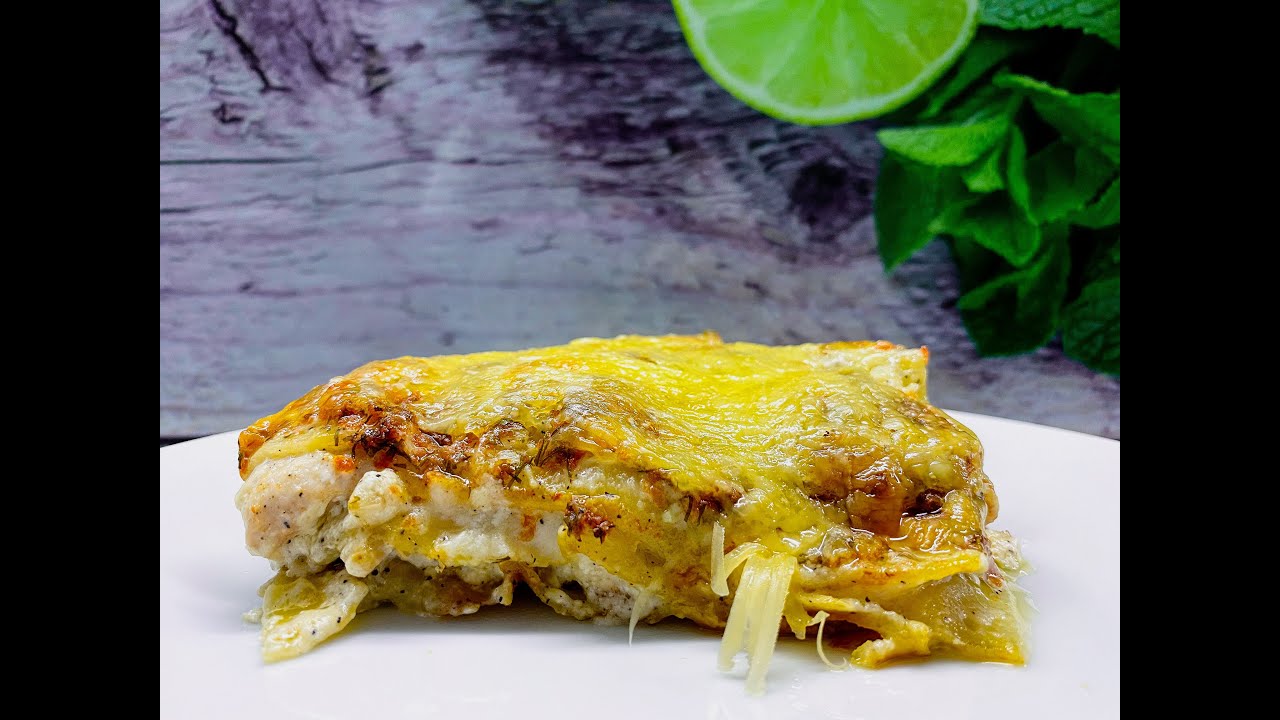 Лазанья с курицей и грибами. Простой и оооочень вкусный рецепт.