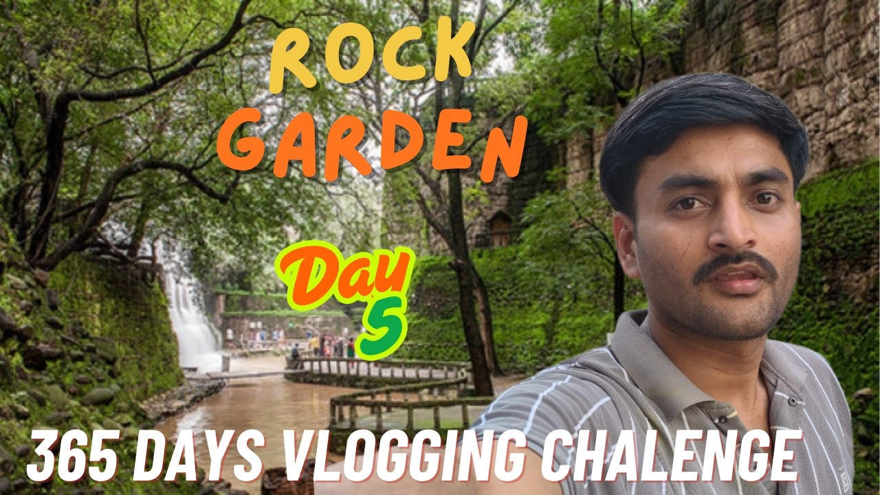 DAY 5 | 365 Day's vlogging chalenge | आज हम चंडीगढ़ के चर्चित Rock garden Gaye #vairal #foryou