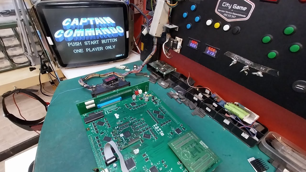 Reparamos un Multijuego cps1 Dark Soft