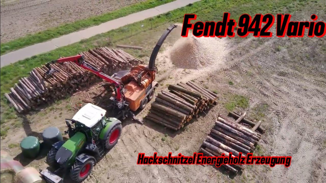 Fendt 942 Vario Doppstadt DH 812 Hackschnitzel Energie-Holz Hacken Landwirtschaft