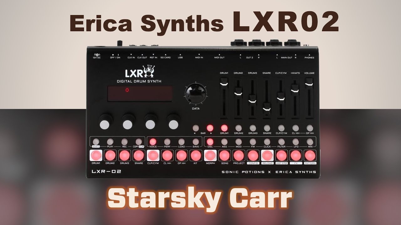 Erica Synths LXR02 // Обновление прошивки // Обзор и демонстрация
