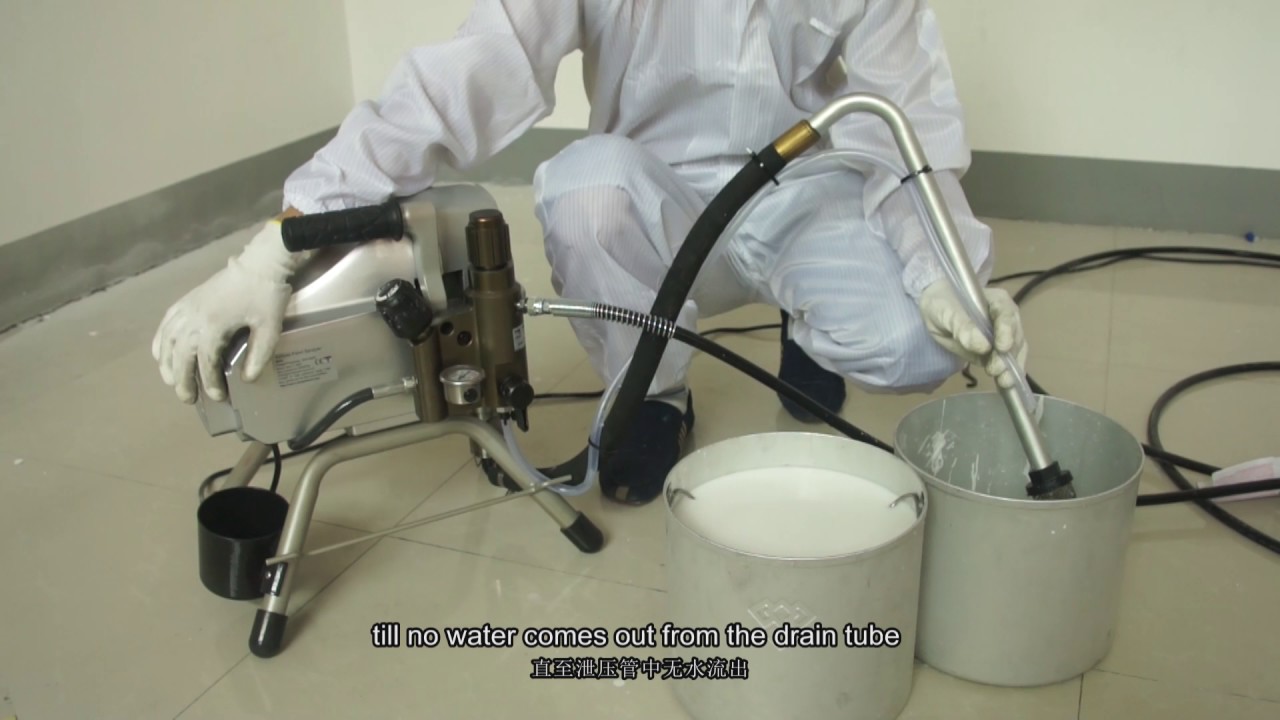 How to use electric high pressure airless paint sprayer