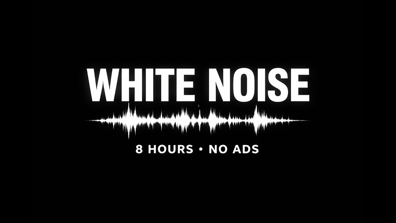 White Noise for Deep Sleep | 8 Hours Black Screen | No Ads, No Distractions