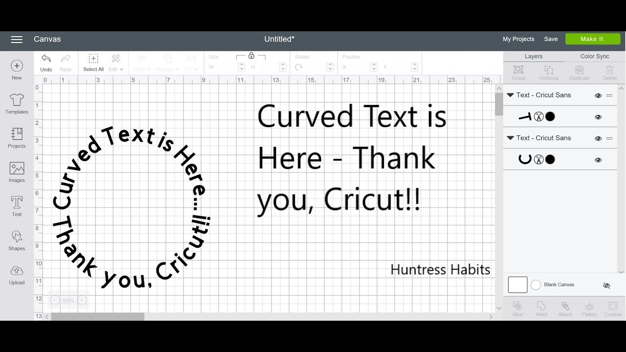 Curve Text is Here   Thank you, Cricut!