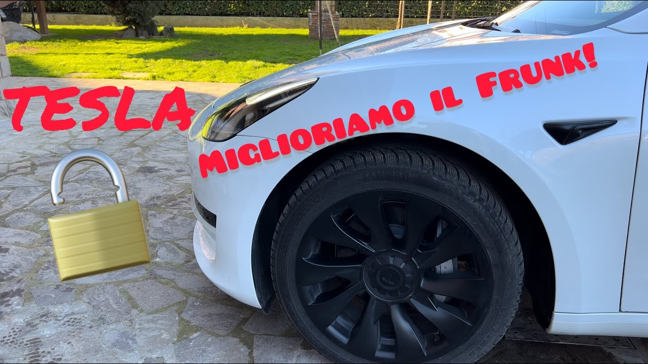 Tesla, istallazione del soft close per il Frunk anteriore adatto a tutti i modelli #Model3 #ModelY